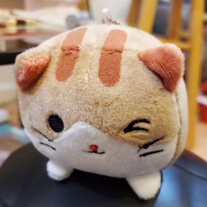 Cat plush keychain